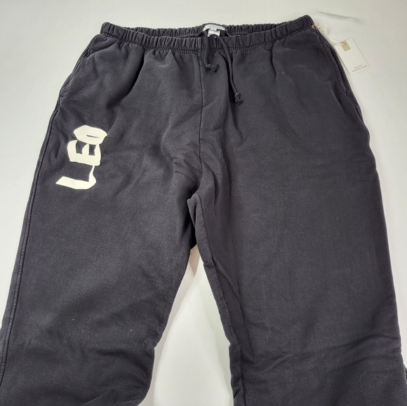 Good American Black Leo Zodiac Sweatpants sz 6 / 3XL - Picture 3 of 4
